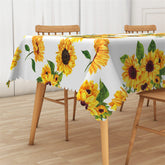 Lofaris Yellow Sunflowers Pattern Step And Repeat Tablecloth